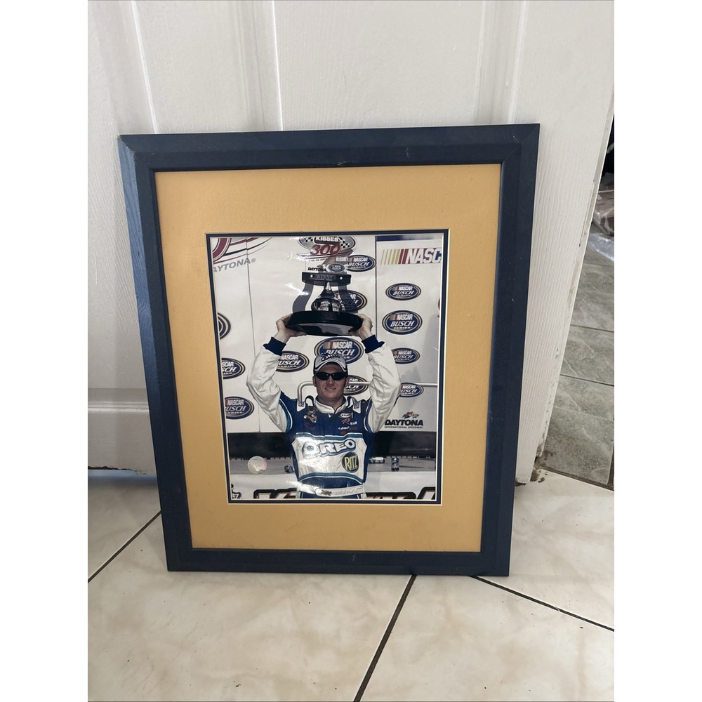Dale Earnhardt Jr 2004 Daytona Win Oreo Framed Photo Racing Reflections 18x22